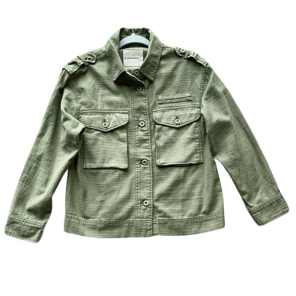 Lucky Brand Women's Cropped Twill Utility Jacket Size XS - Picture 6 of 12